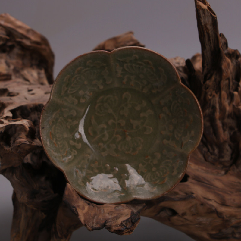 Vintage Collectible Dishes - Song Dynasty Style Yaozhou Ware Carved
