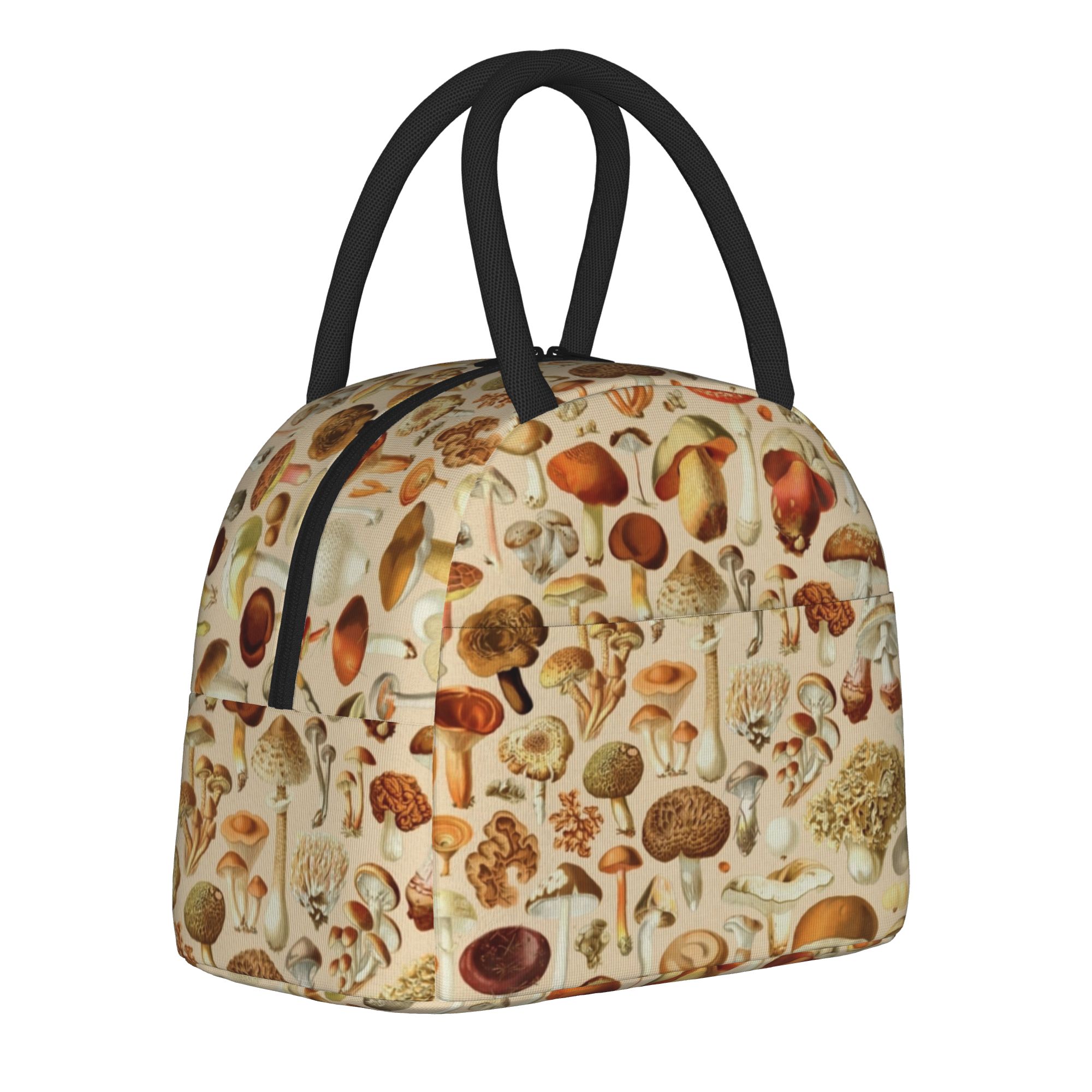 Vintage Collectible Lunch Boxes - Vintage Mushroom Collection Insulated Lunch Bags