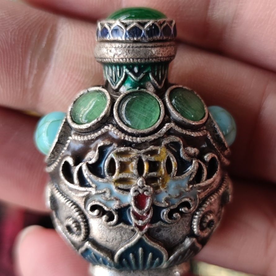 Vintage Cloisonne Bronze Snuff - огляд і ціна Vintage Collectible Bottles