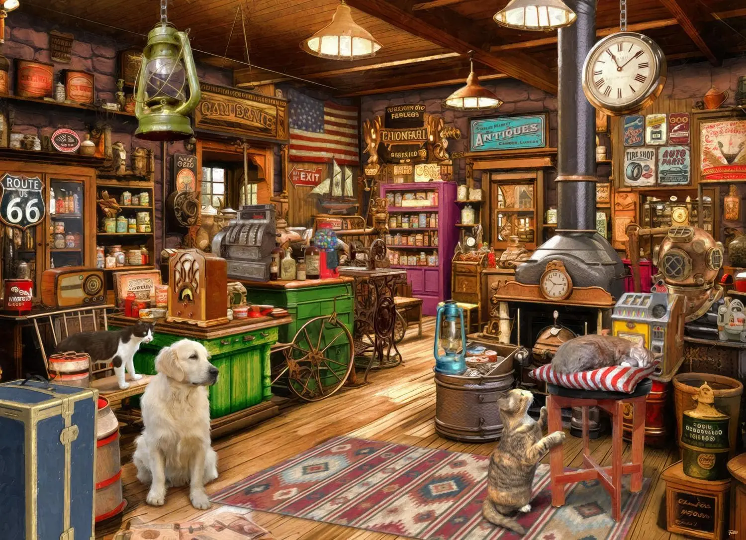 Vintage Antique Shop Wooden Ji - огляд і ціна Vintage Collectible Shop