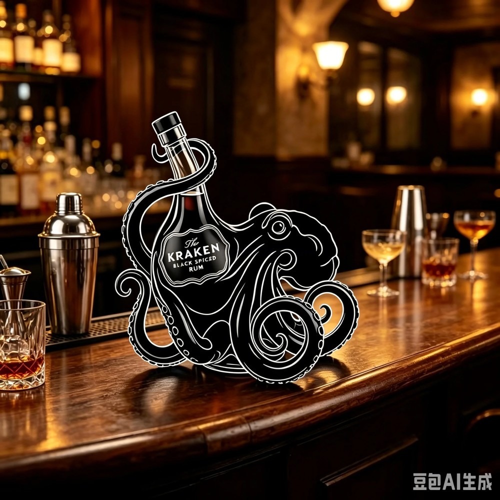 Vintage Kraken Octopus Rum Bot - огляд і ціна Vintage Collectible Posters