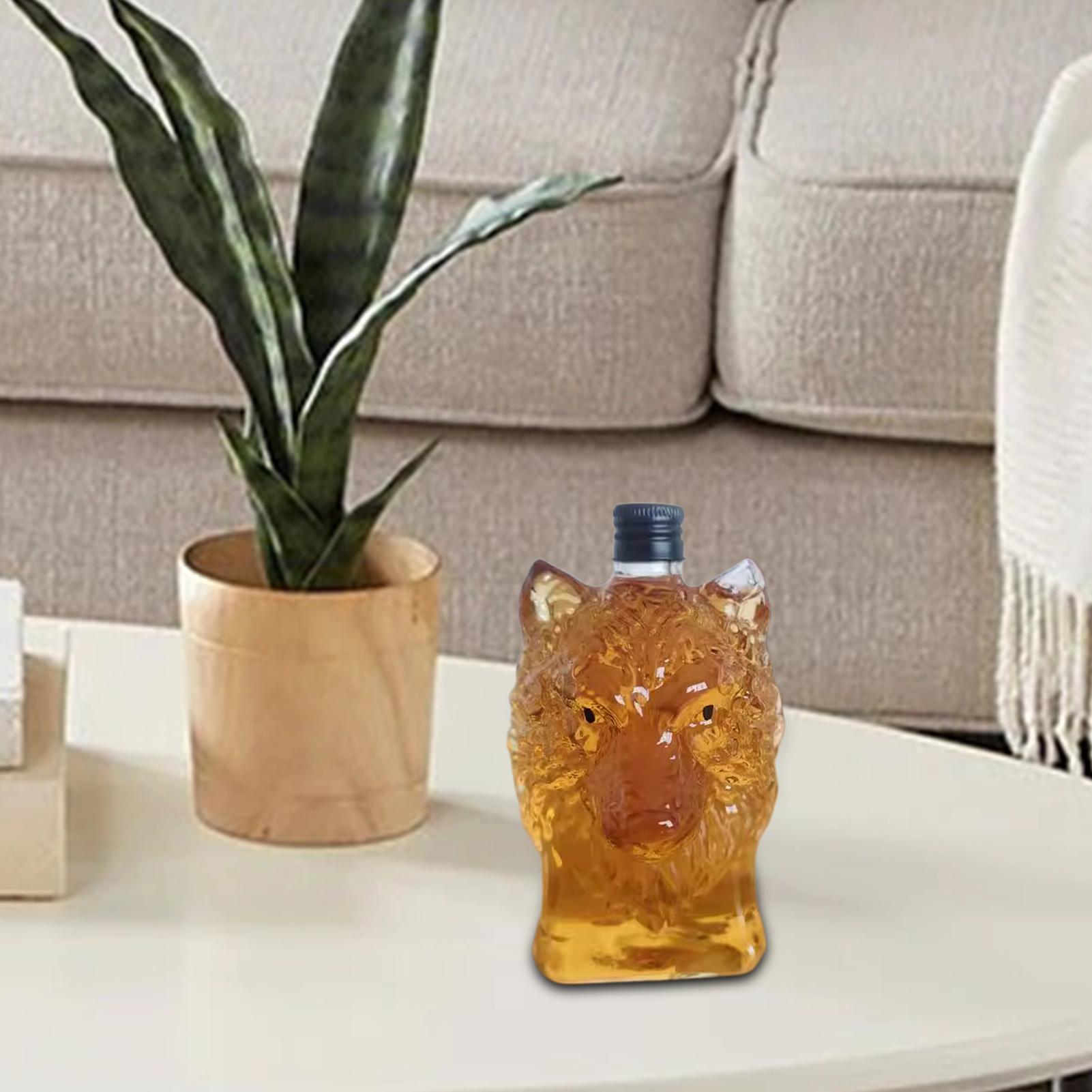 Whiskey Bottle Wolf Shape Wine - огляд і ціна Vintage Collectible Bottles