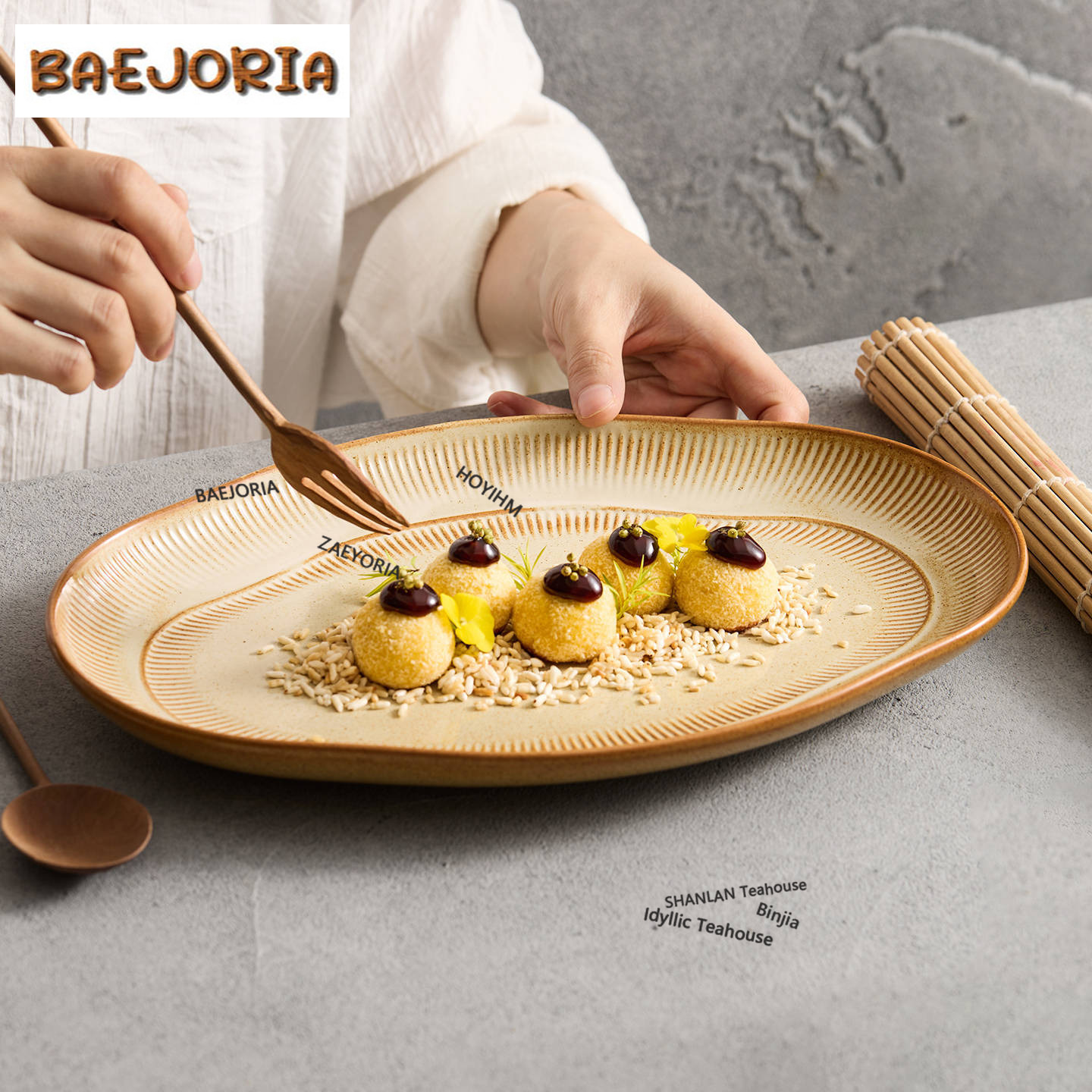 BAEJORIA Kiln Fambe Fish Plate - огляд і ціна Vintage Collectible Dishes