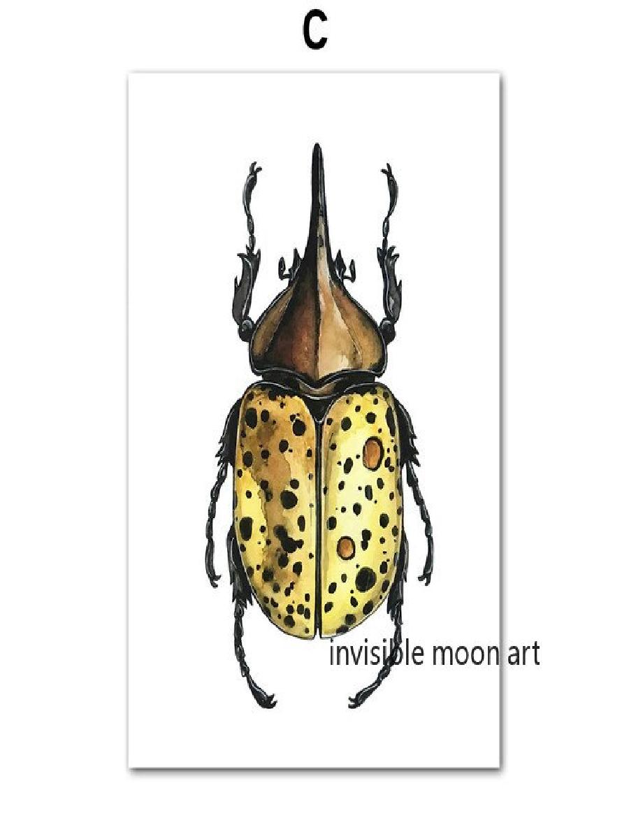 Vintage Insect Art Colorful Be - огляд і ціна Vintage Collectible Posters