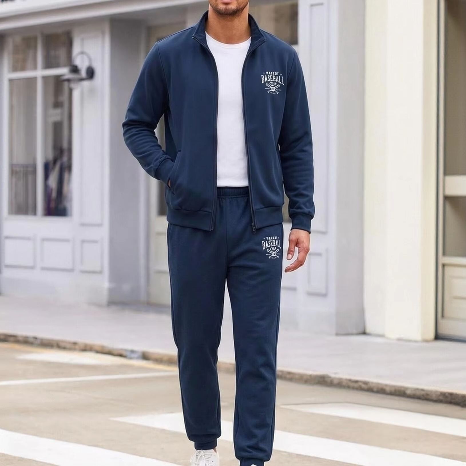 Men 2‑Piece Tracksuit Zip Up S - огляд і ціна Vintage Zipper