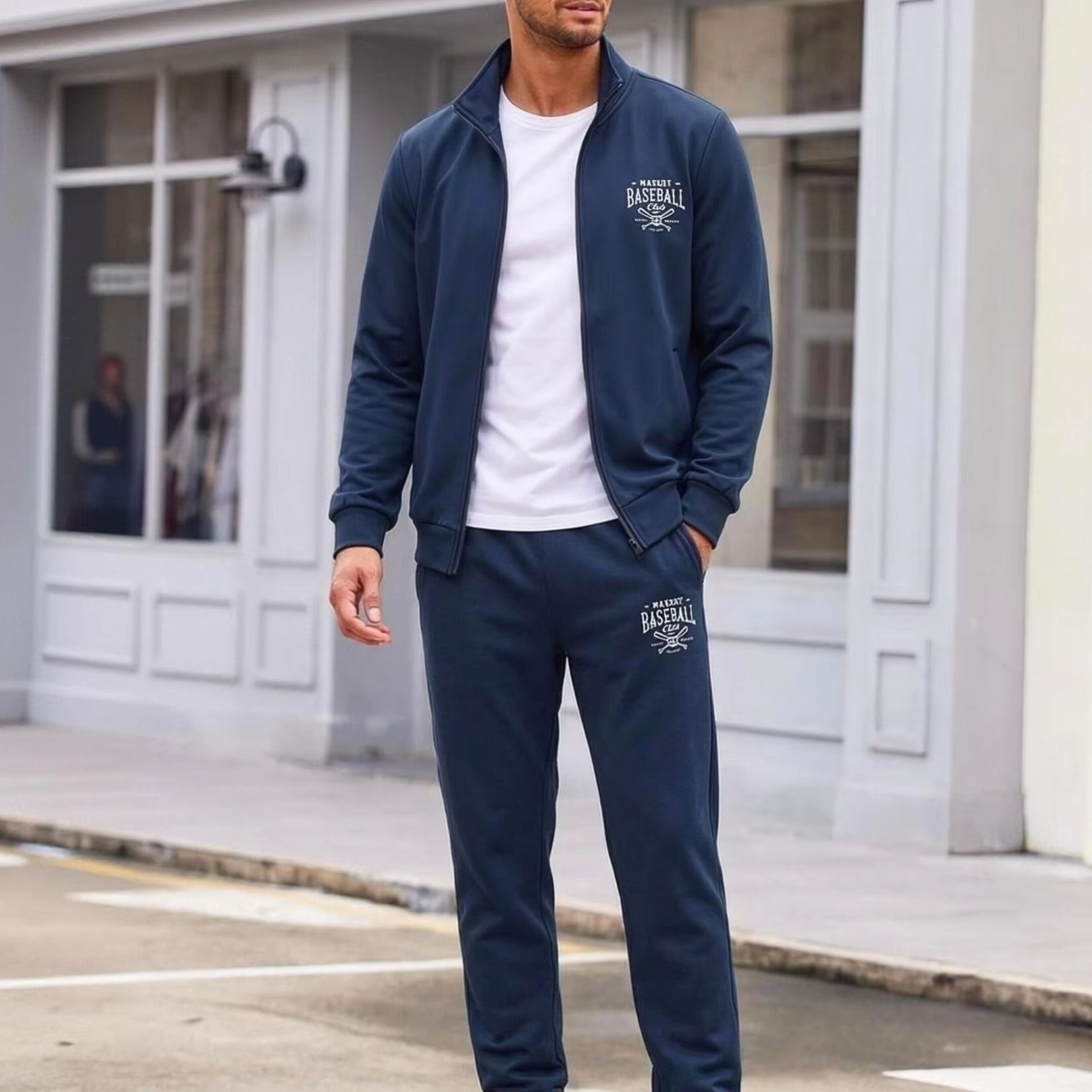 Men 2‑Piece Tracksuit Zip Up S - огляд і ціна Vintage Zipper