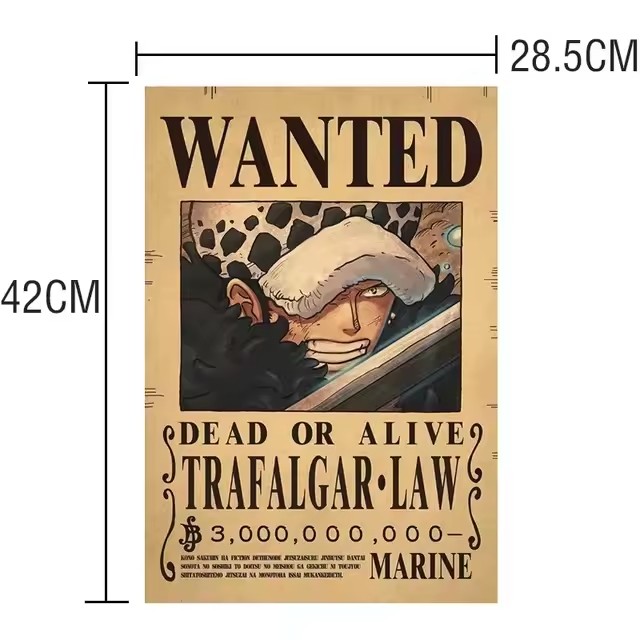 Anime One Piece Bounty Wanted  - огляд і ціна Vintage Collectible Posters