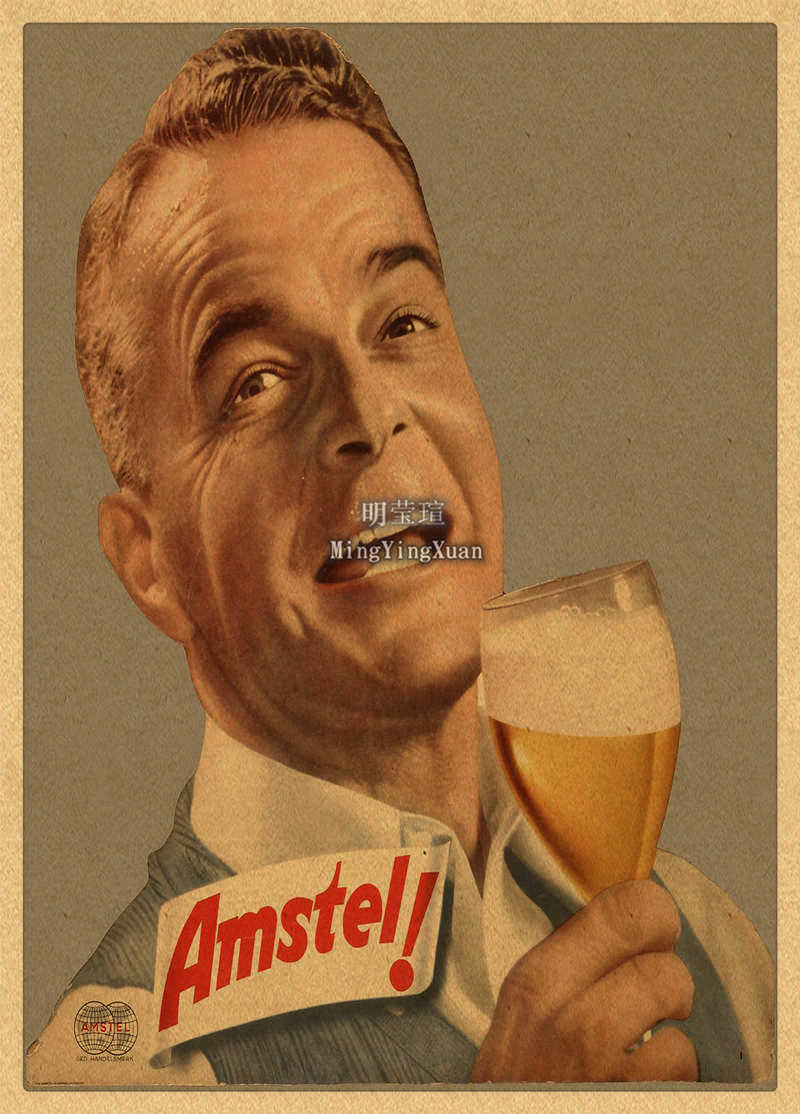 Vintage Beer Wine Drink Chart  - огляд і ціна Vintage Collectible Posters