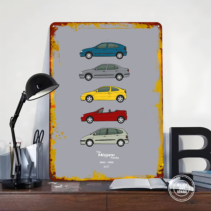 Sports Car Megane Collection 1 - огляд і ціна Vintage Collectible Posters