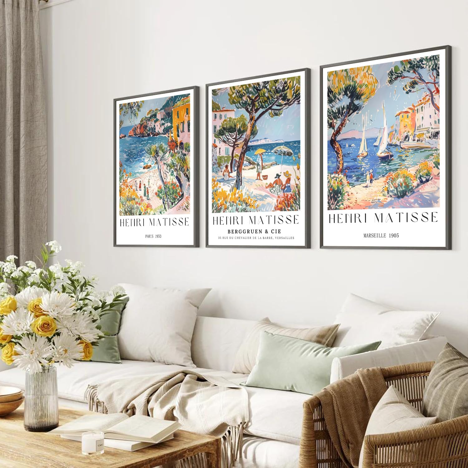 3 Pieces/Set of Vintage Beach  - огляд і ціна Vintage Collectible Posters