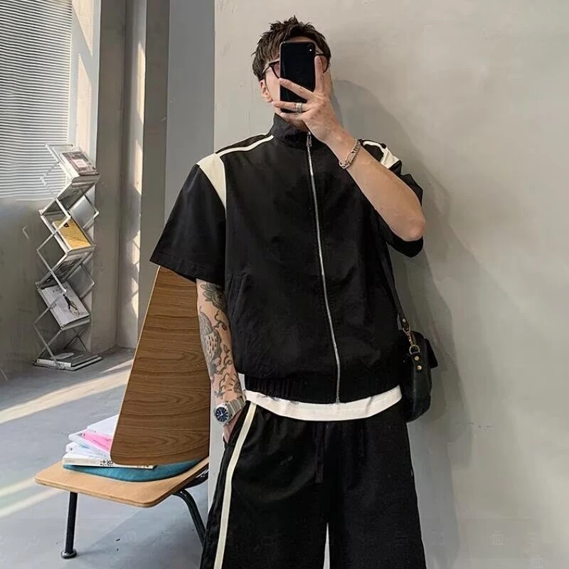 Men Color‑Block Tracksuit Summ - огляд і ціна Vintage Zipper